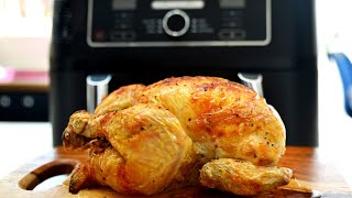 Air Fryer Whole Roast Chicken In Less Than One Hour [upl. by Atilol181]