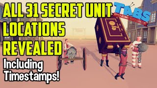 TABS  All 31 Secret Unit Locations Revealed  Totally Accurate Battle Simulator [upl. by Marten]