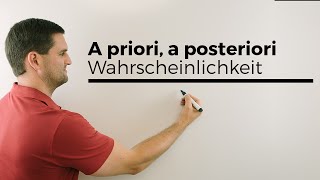 A priori a posteriori bedingtetotale Wahrscheinlichkeit Bayes Statistik  Mathe by Daniel Jung [upl. by Hiro320]