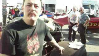 Bakersfield March Meet 2009 Nitro Funny Car Driver of Red Dragon [upl. by Meesak324]