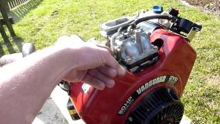 BriggsampStratton Vanguard 570ccm 20HP V Twin Race Kart Racing Mower engine [upl. by Adniles]