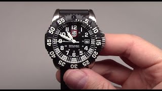 Luminox Steel Colormark Black Mens Watch Review Model 3151 [upl. by Riha888]