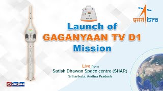 🔴Live  Launch of Gaganyaan TVD1 Mission from Satish Dhawan Space Centre SDSC SHAR Sriharikota [upl. by Ahseile]