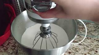 Whipping Up Heavy Cream with a KitchenAid Mixer to Make Whipped Cream [upl. by Doolittle809]