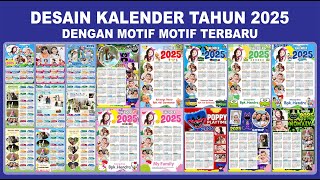 DESAIN KALENDER TAHUN 2025 FORMAT CORELDRAW [upl. by Llednew617]