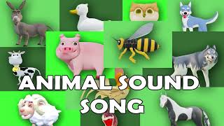 The Animal Sounds Song A1J  Kids Animal Songs and Nursery Rhymes Animal Action Song  EduFam [upl. by Lisan]