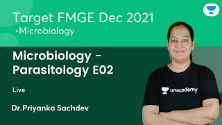 Microbiology  Parasitology E02  FMGE Dec21  Lets crack NEET PG  DrPriyanka Sachdev [upl. by Aij]