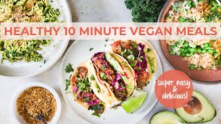 LAZY VEGAN RECIPES  balanced meals in 10 minutes [upl. by Hamish]