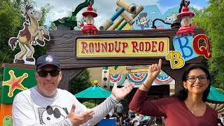 Donde COMER en TOY STORY LAND Disney Hollywood Studios  Roundup Rodeo BBQ [upl. by Eerased]