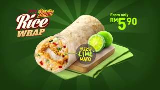 KFC ZInger Rice Wrap with Yuzu Lime Mayo Sauce [upl. by Nemrak161]