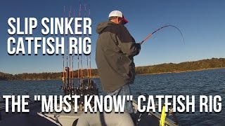 Slip Sinker Rig the One quotMust Knowquot Catfish Rig [upl. by Smukler782]