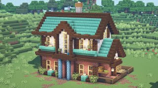 Minecraft Tutorial  How to Build a Blacksmith Villager House 117 [upl. by Eecyac]