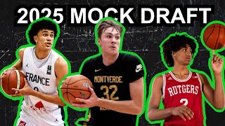 2025 NBA Mock Draft 10 Never Too Early Edition [upl. by Entsirhc]