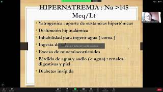 33 Continuación Hipo e Hipernatremia 9 Sd Nefrótico  Dra Indacochea [upl. by Vins]