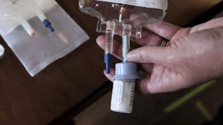 How To Administer IV Medication Using Gravity Infusion  Sutter Infusion Pharmacy Services [upl. by Asselem]