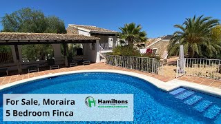 SOLD Moraira 5 Bedroom Finca Reference HO474280 [upl. by Juna10]