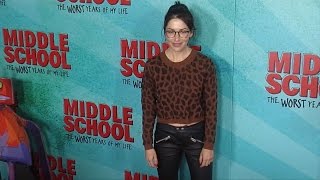 Sarah Shahi “Middle School The Worst Years of My Life” Premiere Red Carpet [upl. by Dunkin]