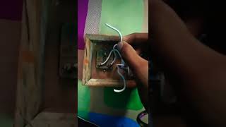 1 socket and 3 switch connection electrical electrician [upl. by Zetnauq447]