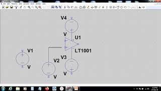 LTSpice simulation of Inverting Op Amp Comparator [upl. by Enyrehtac]