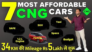 Most Affordable CNG CARS 2023  Rs 5 Lakh से शुरू  34KM की Mileage  Tata  Hyundai  Maruti🔥 [upl. by Nyssa792]