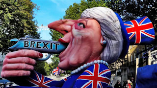 Theresa May Brexit carnival float in London May 2017 [upl. by Mcilroy]