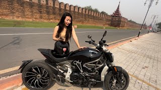 ရှက်တတ်တဲ့ မန္တလေးသူနဲ့ Ducati Xdiavel S ဝယ်ပြီးပြီးချင်း ဓာတ်ပုံရိုက် [upl. by Wilde]