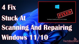 FIXED SCANNING and REPAIRING DRIVE STUCK  Stuck at Scanning and Repairing Drive WINDOWS 1110 [upl. by Laureen]