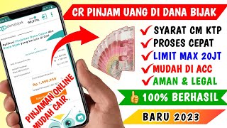 Cara Pinjam Uang di Danabijak pinjaman Online Resmi OJK [upl. by Savadove]