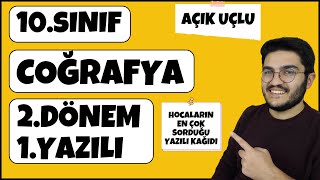 10Sınıf Coğrafya 2Dönem 1Yazılı [upl. by Ohploda815]