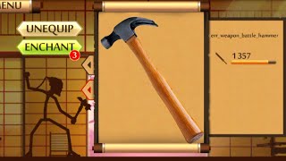 Shadow Fight 2 One Hand Hammer  New The Most Powerful Weapon [upl. by Ailen]