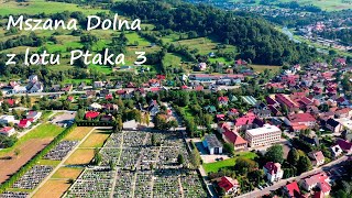 Mszana Dolna z lotu Ptaka 3  wrzesień 2023 [upl. by Rasure140]