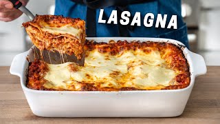 The Best CLASSIC Lasagna Recipe with EASY homemade ricotta [upl. by Ellahcim78]