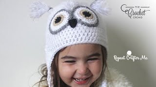 Easy Crochet Owl Hat for Your Family [upl. by Ycats]