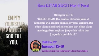 Imamat 1518 Baca KITAB SUCI 1 Hari 4 Pasal HAR1 ke 27 Skevi Notes [upl. by Oneal348]