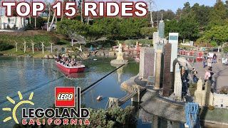 Top 15 Rides and Attractions at Legoland California [upl. by Drogin673]