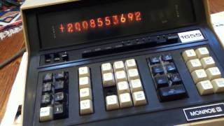 Monroe 1655 calculator [upl. by Rockefeller226]