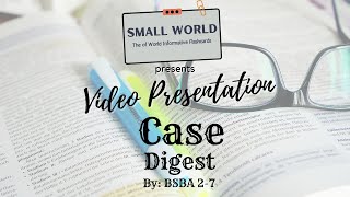 Case Digest Presentation BSBA 27 [upl. by Willcox]