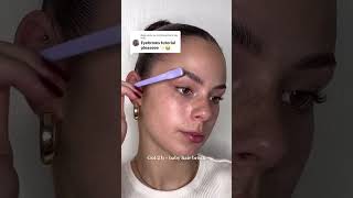 Tuto SOURCILS PLAQUÉS les filles ❤️ cleanlook [upl. by Yelloh]