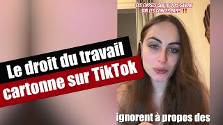 Le droit du travail la nouvelle thématique qui cartonne sur TikTok [upl. by Ines]