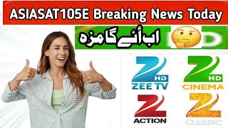 Asiasat 7 1055e 4Ft Big New update Zee Network FTA 2024 [upl. by Ahsenroc]