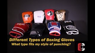 Different Types of Boxing Gloves [upl. by Courtenay]