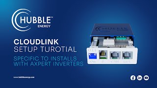 Hubble Lithiums Cloudlink Setup Tutorial Axpert Inverters 2022 [upl. by Nryhtak]