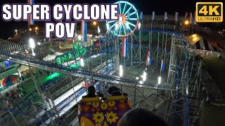 Super Cyclone POV Back 4K 60FPS Dreamland Amusements Interpark Zyklon Coaster  NonCopyright [upl. by Maisel]