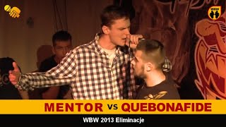 Quebonafide 🆚 Mentor 🎤 WBW 2013 el3 freestyle rap battle Finał [upl. by Emmaline]