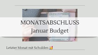 Endlich schuldenfrei 🥳  Monatsabschluss  Echte Einnahmen amp Ausgaben  Single Budget [upl. by Stochmal731]