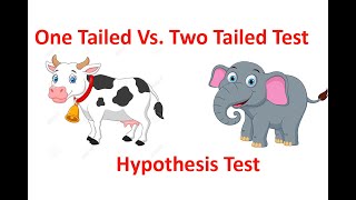 One Tailed Test Vs Two Tailed Test  Hypothesis Test [upl. by Nitsirc]