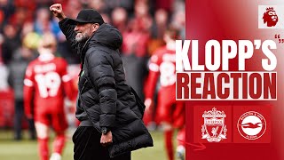 Mac Allister Role Salah Goal Fantastic Result  Klopps Reaction  Liverpool 21 Brighton [upl. by Ermentrude189]