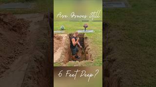 Are Graves 6 Feet Deep Part 1 grave cemetery burialvault gravedigger grave funeral Interment [upl. by Yllatan854]