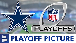 Cowboys Playoff Picture 2023 NFC East Chances 1 Seed Hopes Schedule Scenarios  Rooting Guide [upl. by Leroi]