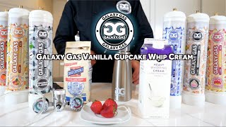 Galaxy Gas Vanilla Cupcake Whip Cream [upl. by Kerr985]